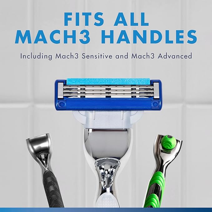 Gillette Mach3 Turbo Mens Razor Blade Refills, 17 Count