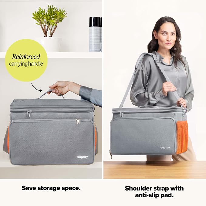 Dupray The Awesome Bag - Storage Bag for Neat Steam Cleaner | Adjustable storage & carrying case for portable steam cleaner, durable with shoulder strap and top handle