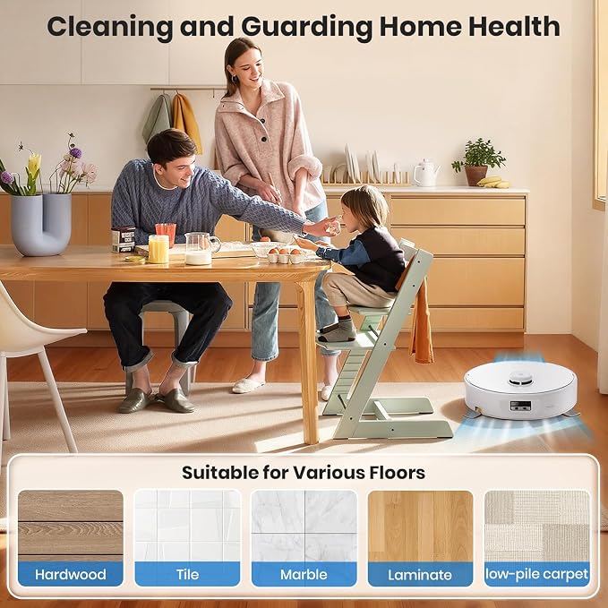 Qrevo Curv 2 Flow Replacement Accessories for Roborock Qrevo Curv 2 Flow Robot Vacuum Cleaner,4 Main Brush,2 Roller Mop Cloth, 4 HEPA Filter,6 Side Brush,6 Dust Bag,24pack