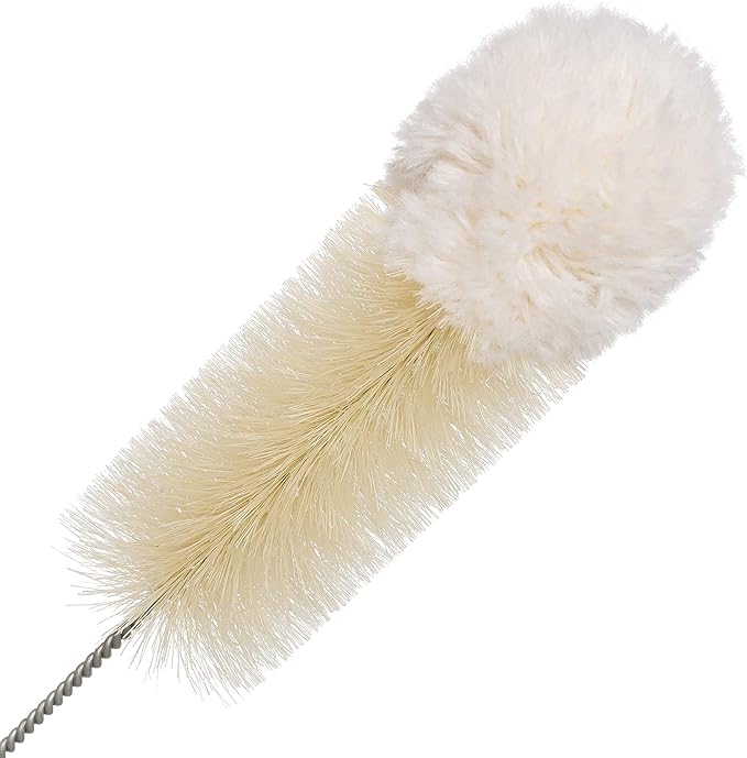 REDECKER Wool Tip Bottle Cleaning Brush Set with Pig Hair Bristles and Wire Handles, Set of 5, Various Sizes, Made in Germany - Bottle Cleaner Brush - Bottle Brush Soft Tip