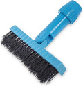 Carlisle Food Service Products Grout Line Brush with Swivel Head and Nylon Bristles for Cleaning Corners and Tile in Bathroom and Kitchen, 7.5", 1 Count, Black