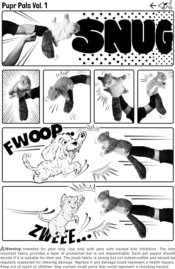 Milunova Pupr Pals Dog Toy Puppet with Tough Padding for Safe Interactive Play, Protection to Stop Puppy Biting Hands; for Boredom-Busting Training and Exercise