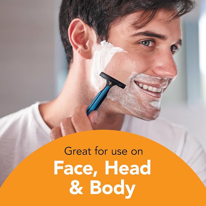 BIC Comfort 3 Disposable Razors, Long-Lasting 3-Blade Shaving, 1-Count | Single Razor Designed for a Smooth Shave | Textured Anti-Slip Grip for Comfort | Lubricating Strip with Vitamin E