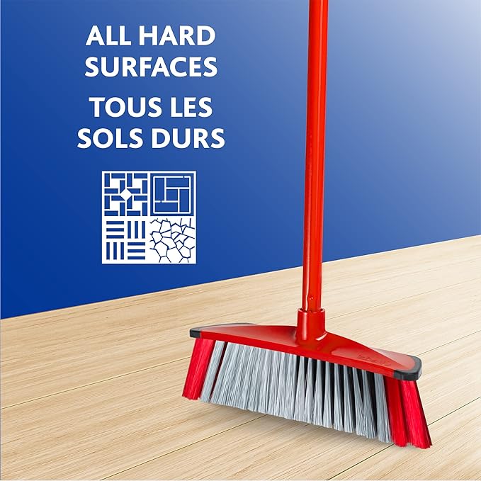 vileda B00H4G7ZZQ 3 Action Broom & Hanlde, Red