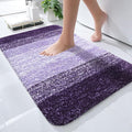 OLANLY Small Bathroom Rugs Mat 24x16, Extra Soft Absorbent Microfiber Bath Rugs, Rubber Backing, Quick Dry, Machine Washable Bath Mat for Bathroom Floor, Tub and Shower, Home Decor Accessories, Violet