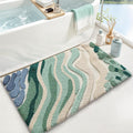 LUMI Beach Bathroom Rug Upgraded, Non Slip Bath Mat Quick Dry, Ultra Soft Washable Absorbent, Ocean Sea Theme Bath Rug for Shower Floor, Home Decor, Kids Room, Bathtub, 24"x36"