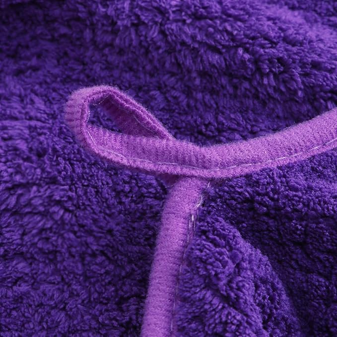 YTYC 39x78 Bath Sheets Set,Towels for Bathroom,Violet Purple,6-Piece | 2 Extra Large Bath Towels, 2 Hand Towels, 2 Washcloths, Super Soft,Highly absorbent,Hanging Loop,80% Polyester