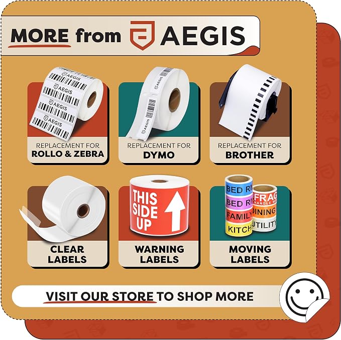 Aegis Adhesives - 1.25" X 1" Direct Thermal Printer Labels (15600 Count, 12 Rolls) - Barcode Stickers, SKU Labels, Product Identification - Compatible With Zebra Desktop Printers, NOT Rollo Compatible