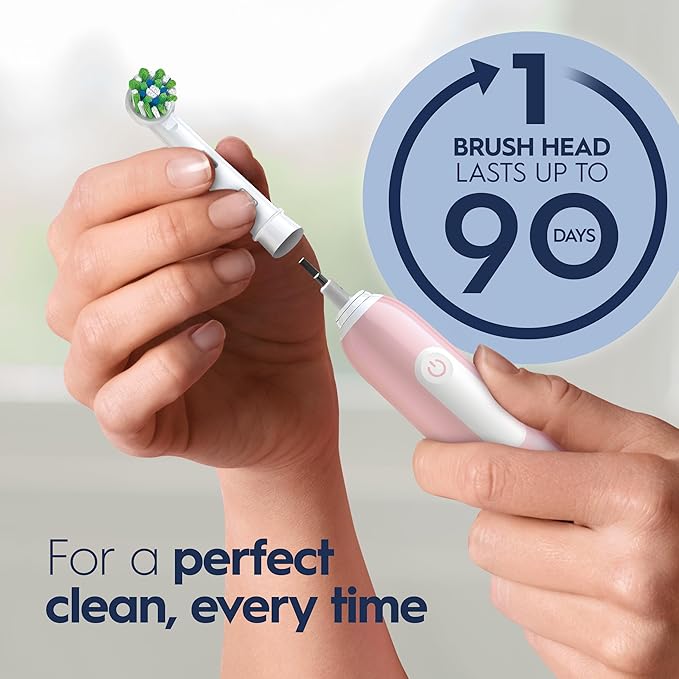 Oral-B Pro 1000 Rechargeable Electric Toothbrush, Pink (Pack of 3)
