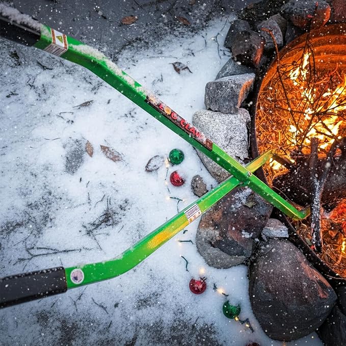 Log Claw 40 Inch | Heavy Duty Fire Tongs Firewood Grabber for Fire Pit Campfire Bonfire | Fireplace Tongs Log Grabber Claw for Indoor Outdoor Fireplace