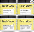 Fresh Wave Lemon Odor Removing Gel, 15 oz., Pack of 4 - Safer Odor Absorbers for Home, Natural Plant-Based Odor Eliminator, Every 15 oz. lasts 30-60 Days, For Cooking, Trash & Pets