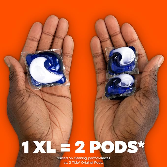 Tide Hygienic Clean Power PODS Laundry Detergent Pacs, Original Scent, 63 Count, Removes Visible and Invisible Dirt (Pack of 4)