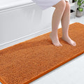 OLANLY Bathroom Runner Rugs 70x24, Extra Soft Absorbent Chenille Bath Rugs, Rubber Backing Quick Dry, Machine Washable Long Bath Mats for Bathroom Floor, Tub and Shower, Home Decor Accessories, Clay