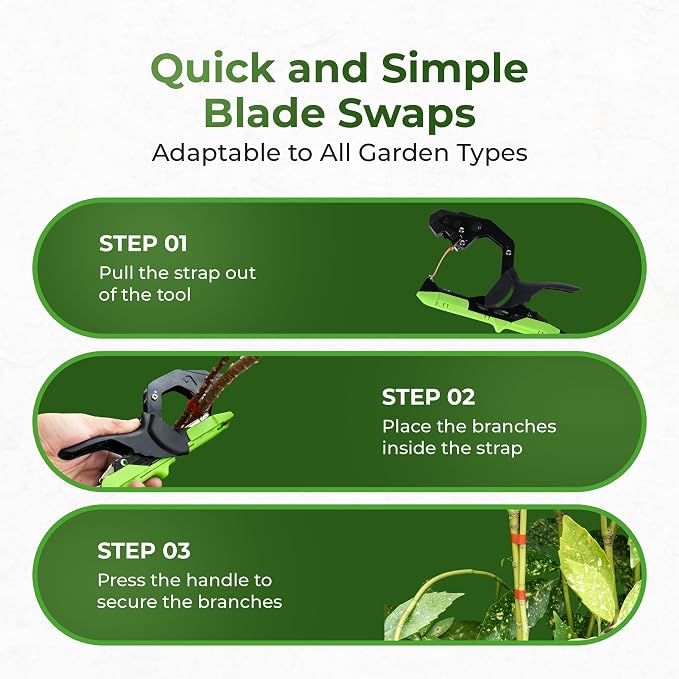 Plant Tying Machine Tool with 20 Rolls of Tape – Handheld Garden Tape Gun for Climbing Plant Support, Vines, and Tomatoes – Clips & Ties for Staking and Training Indoor & Outdoor Use