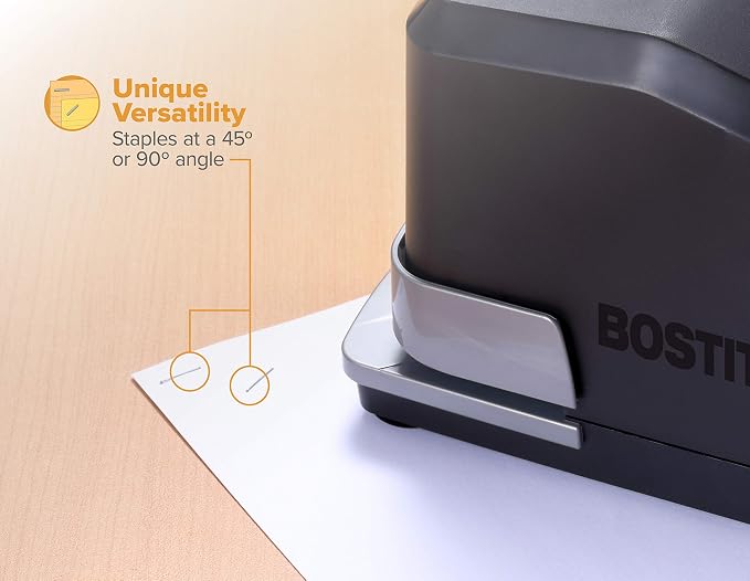 Bostitch Office Impulse Heavy Duty Electric Stapler Value Pack,45 Sheet Capacity,Includes 5,000 Staples & Staple Remover,No-Jam,Faster Stapling,Black,(Pack of 6)