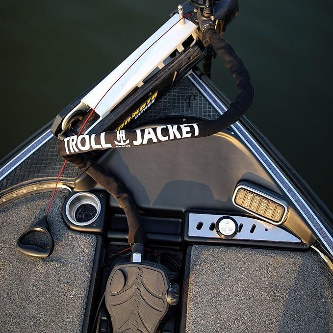 T-H Marine G‑Force Troll Jacket Cable Sleeve - 60" Neoprene Trolling Motor Wire Organizer, 2 mm Heavy‑Duty Wrap with Hook & Loop, Fits Most Bow‑Mount Setups, Protects & Bundles Cables