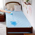 BEDLORE Waterproof Mattress Protector, Twin XL Size Mattress Pad with Deep Pocket 6"-15" Depth, Soft Breathable Dirt-Proof Bed Mattress Cover for Bedroom, College Dorm (Sky Blue)