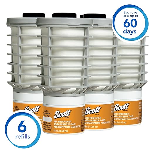 Scott Essential Air Freshener Refill (91067), Citrus, Automatic / Continuous Release, 6 Refills / Case