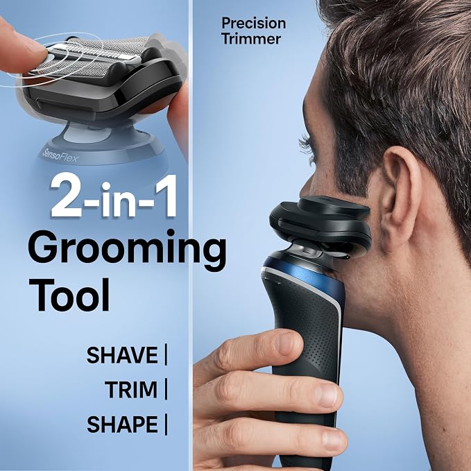 Braun Electric Shaver for Men, Series 6 6172cc, Wet & Dry Shave, Shaving Kit with SmartCare Center and Precision Trimmer