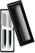Sheaffer Sentinel Black Ballpoint Pen & 0.7mm Pencil with Chrome Trim