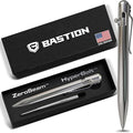 BASTION Bolt Action Pen, Stainless Steel Silver, HyperBolt & ZeroSeam EDC Pen, Refillable Metal Writing Pen, Premium Graduation Gift, Executive Pocket Pen