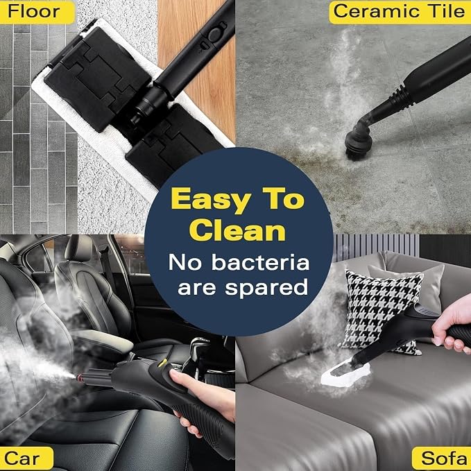 Waitbird Steam Cleaner, High Pressure Steam Cleaner For Home, Handheld Steamer For Cleaning With 21 Accessories,248 °F High Temperature,Suitable for Grout,Floor,Sofas,Upholstery,Window,Tiles,Toilets