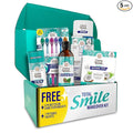 GuruNanda Total Smile Makeover Kit Regular with Cocomint Oil Pulling, Dual Barrel Whitening Mouthwash, Whitening Strips & Butter on Gums Toothbrushes