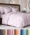 Duvet Cover Full Size Set - Extra Soft Full Duvet Cover 80" x 90" with 2 Pillow Shams for Women, Men, Kids & Teens - Hotel Luxury w/ Zipper Closures & Ties - Comfy, Cozy & Breathable (Light Lavender)