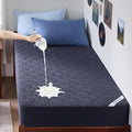 BEDLORE Waterproof Mattress Protector, Twin XL Size Mattress Pad with Deep Pocket 6"-15" Depth, Soft Dirt-Proof Double Bed Mattress Cover for Bedroom, College Dorm, Hotel (Navy Blue)