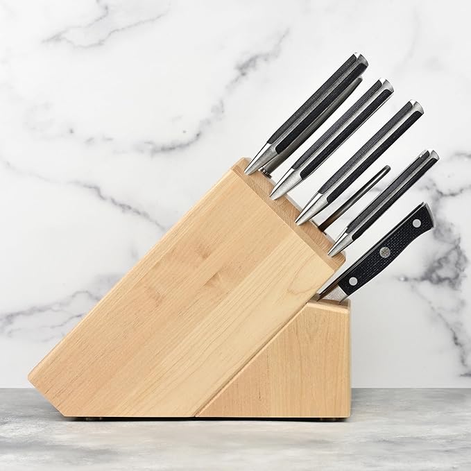 ZWILLING Spectrum 14-Piece Knife Block Set (Birchwood Block)