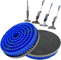 2 Pcs Upgraded Mop Pad Brush Replacement for Bissell Spinwave Steam Mop 20393, 20399, 23159, 23157, 3897A, 2124, 3712, 2039A, 2315 Professional Cleaning and Polishing Deep Cleaning Hard Floors (Blue)