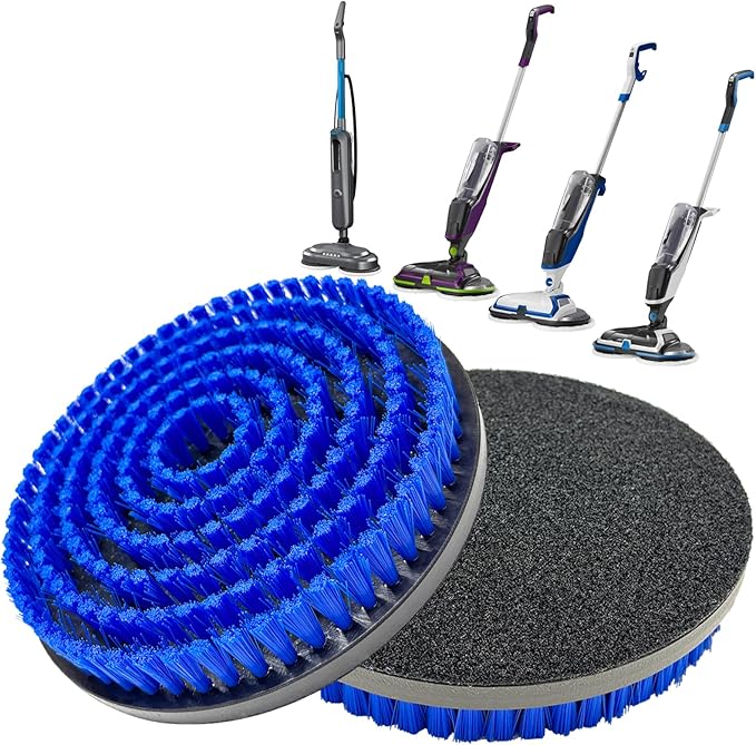 2 Pcs Upgraded Mop Pad Brush Replacement for Bissell Spinwave Steam Mop 20393, 20399, 23159, 23157, 3897A, 2124, 3712, 2039A, 2315 Professional Cleaning and Polishing Deep Cleaning Hard Floors (Blue)