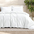 Bare Home Bedding Duvet Cover Extra Long - Premium 1800 Super Soft Collection - Lightweight, Cooling Duvet Cover - Soft Breathable Bedding (Twin/Twin XL, White)