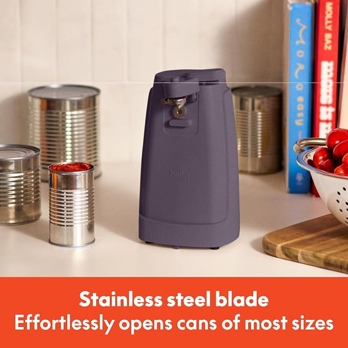 Electric Can Opener, Automatic One-Touch, Plum