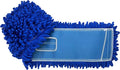 KLEEN HANDLER 24 Inch Microfiber Dust Mop, Medium Washable Commercial, Sweeper, Janitorial Head Replacement, Push Mop Broom, Blue