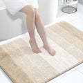 OLANLY Large Bathroom Rugs Mat 44x32, Extra Soft Absorbent Microfiber Bath Rugs, Rubber Backing, Quick Dry, Washable Bath Mats for Bathroom Floor, Tub and Shower, Home Decor Accessories, Light Beige