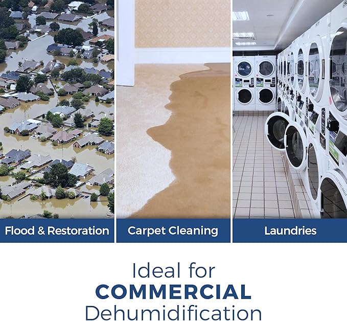 ALORAIR Commercial Dehumidifier 113 Pint, with drain Hose for Crawl Spaces, Basements, Industry Water Damage Unit, Compact, Portable, Auto Defrost, Memory Starting, 6 Years Warranty, Sentinel HD55