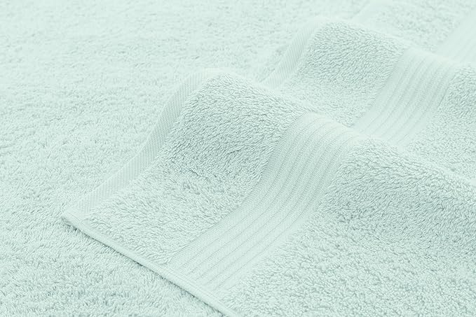 American Veteran Towel, 100% Cotton Turkish Bath Towels for Bathroom 4 Pack, 27x54 Extra Large Premium Soft Drying Bathroom Towels, Mint