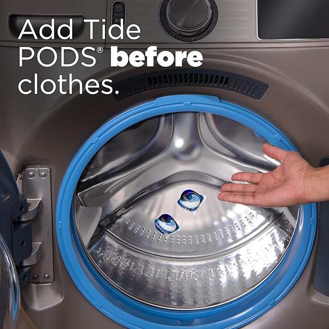 Tide, 4-n-1 Ultra Oxi Pods Laundry Detergent Pacs, HE Compatible, Built in Pre-Treater for Stains, 32 Count