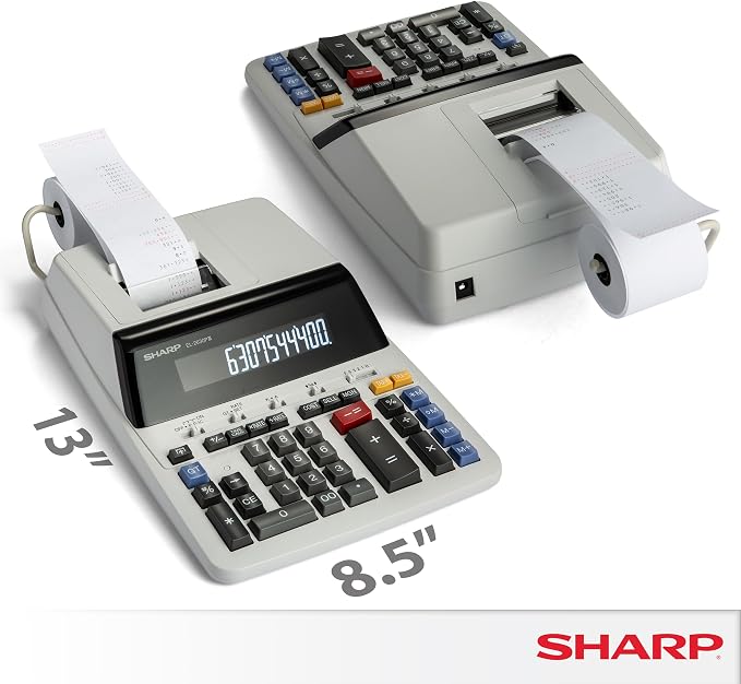 Sharp EL2360PIII Commercial Printing Calculator - 12 Digit Display