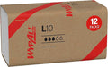 WypAll GeneralClean L10 Cloths Light Cleaning Wipes (01770), Dairy Towels, Bulk Paper Wipers, White (12 Packs of 200 Sheets, 2,400 Sheet Total)