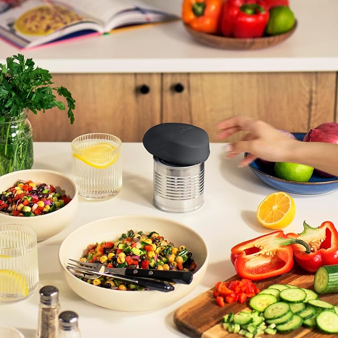 bella Automatic Can Opener, Hands-Free Cordless, Slate