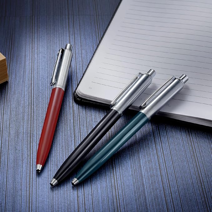 Sheaffer Sentinel Black Ballpoint Pen with Chrome Trim