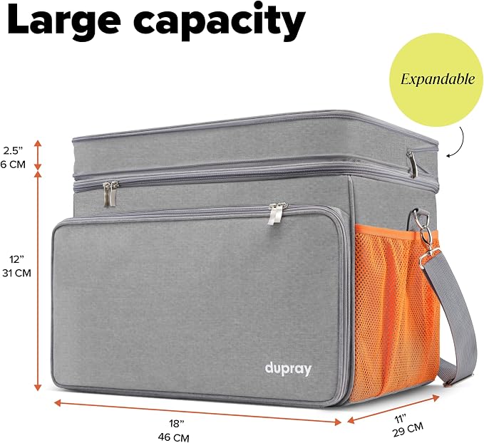 Dupray The Awesome Bag - Storage Bag for Neat Steam Cleaner | Adjustable storage & carrying case for portable steam cleaner, durable with shoulder strap and top handle