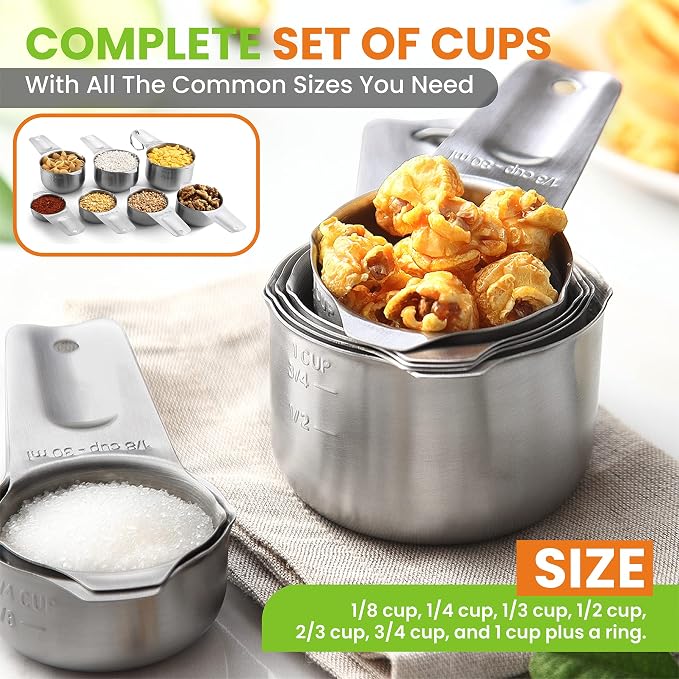 Spring Chef Ultimate Gift Bundle - Professional XL Box Grater, Magnetic Measuring Spoons, Ice Cream Scoop, Swivel Peeler & Measuring Cups - Black