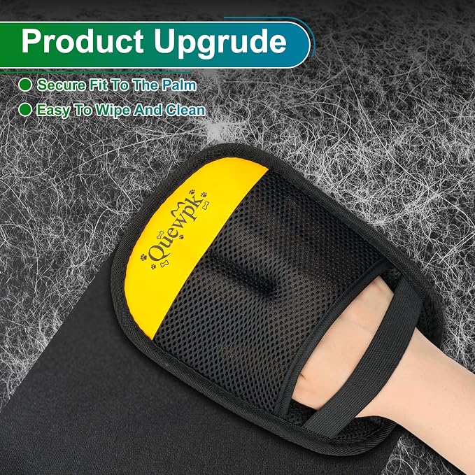 Reusable Electrostatic Pet Hair Removal Glove for Dog and Cat Fur | Pet Hair Remover for Laundry, Couch, Carpet, Clothing, Furniture, Car Seats; Dog Hair, Cat Hair and Lint Cleaner