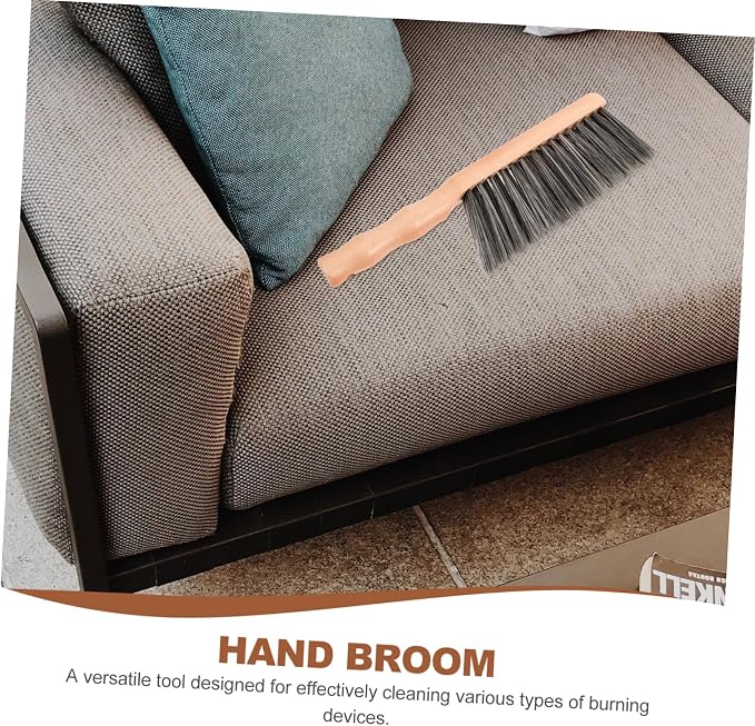 minkissy 4pcs Ergonomic Handle Soft Bristle Brush for Fireplace Bench Cleaning Kitchen Countertop