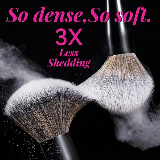 Professional Makeup Brushes BS-MALL With Travel Case - Kabuki Brush Eyeshadow Brush, Concealer Brush, Blush Brush Bronzer & Foundation Brush 20 Pcs, Labeled Daily Use & Versatile Occasions Gift Box