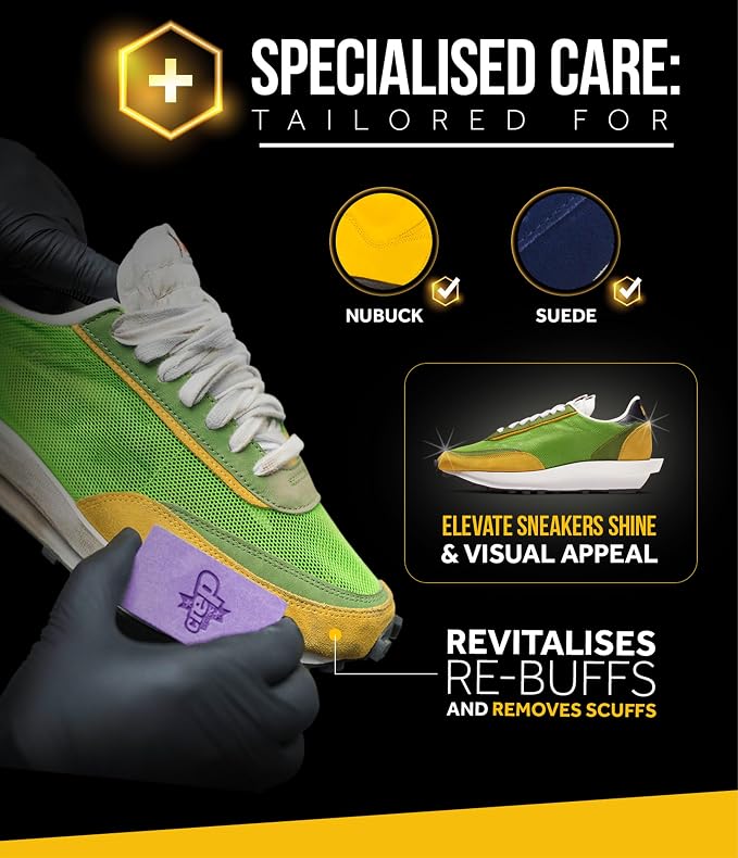 Crep Protect Shoe Care Pack - Premium Sneaker Cleaning Kit with 6 x Sneaker Wipes, 2 x Pill, Eraser, 3.5 oz Cleaning Solution, Microfibre Cloth & Brush