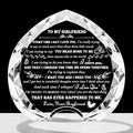 Gifts for Girlfriend from Boyfriend Unique - Crystal Heart Gifts Personalized Gifts for My Girlfriend Who Has Everything - Birthday Anniversary Wedding Day gifts Ideas for Girlfriend